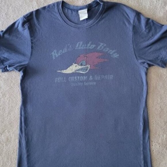 Utility Graphic Tee Navy Blue Women's Sz Small T-shirt Retro Y2K - Picture 1 of 7